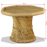 NNEVL Coffee Table Bamboo Octagon 60x60x45 cm