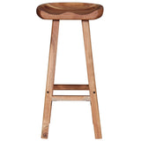 NNEVL Bar Stools 2 pcs Solid Acacia Wood