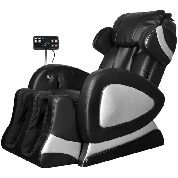 NNEVL Massage Chair with Super Screen Black Faux Leather