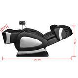 NNEVL Massage Chair with Super Screen Black Faux Leather