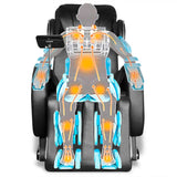 NNEVL Massage Chair with Super Screen Black Faux Leather