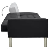 NNEVL Sofa Bed Artificial Leather Black