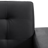 NNEVL Sofa Bed Artificial Leather Black