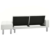 NNEVL Sofa Bed Artificial Leather White