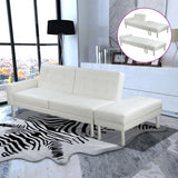 NNEVL Sofa Bed Artificial Leather White