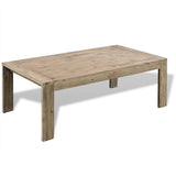 NNEVL Coffee Table Solid Brushed Acacia Wood 110x60x40 cm