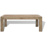 NNEVL Coffee Table Solid Brushed Acacia Wood 110x60x40 cm