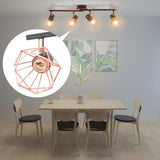 NNEVL Ceiling Lamp with 4 Spotlights E14 Black and Copper