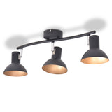 NNEVL Ceiling Lamp for 3 Bulbs E27 Black and Gold
