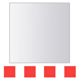 NNEVL 24 pcs Mirror Tiles Square Glass