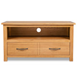 NNEVL TV Cabinet 90x35x48 cm Solid Oak Wood