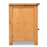 NNEVL TV Cabinet 90x35x48 cm Solid Oak Wood