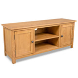 NNEVL TV Cabinet 120x35x48 cm Solid Oak Wood