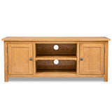 NNEVL TV Cabinet 120x35x48 cm Solid Oak Wood