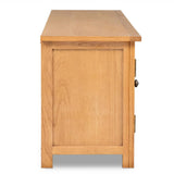 NNEVL TV Cabinet 120x35x48 cm Solid Oak Wood