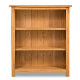 NNEVL 3-Tier Bookcase 70x22.5x82 cm Solid Oak Wood