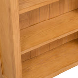 NNEVL 3-Tier Bookcase 70x22.5x82 cm Solid Oak Wood