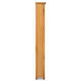 NNEVL 6-Tier Bookcase 80x22.5x180 cm Solid Oak Wood