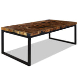 NNEVL Coffee Table Teak Resin 110x60x40 cm