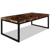 NNEVL Coffee Table Teak Resin 110x60x40 cm