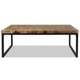 NNEVL Coffee Table Teak Resin 110x60x40 cm