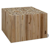 NNEVL Coffee Table Genuine Teak 50x50x35 cm