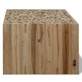 NNEVL Coffee Table Genuine Teak 50x50x35 cm