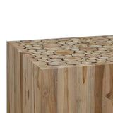 NNEVL Coffee Table Genuine Teak 50x50x35 cm