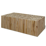 NNEVL Coffee Table Genuine Teak 90x50x30 cm