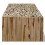NNEVL Coffee Table Genuine Teak 90x50x30 cm