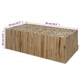 NNEVL Coffee Table Genuine Teak 90x50x30 cm