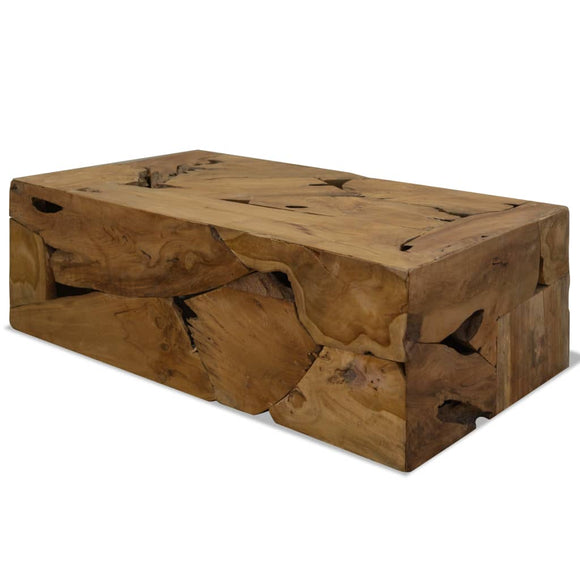 NNEVL Coffee Table 90x50x30 cm Genuine Teak Brown