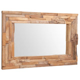 NNEVL Decorative Mirror Teak 90x60 cm Rectangular