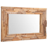 NNEVL Decorative Mirror Teak 90x60 cm Rectangular