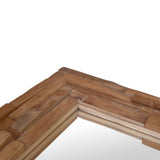 NNEVL Decorative Mirror Teak 120x60 cm Rectangular