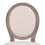NNEVL Dining Chairs 6 pcs Cream Fabric