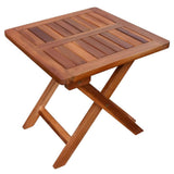 NNEVL Sun Loungers 2 pcs with Table Solid Acacia Wood