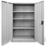 NNEVL Office Cabinet 90x40x140 cm Steel Grey