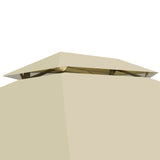 NNEVL Gazebo Convertible Swing Bench Cream White