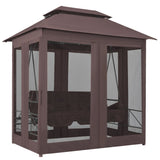 NNEVL Gazebo Convertible Swing Bench Coffee
