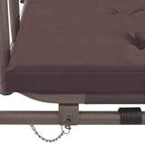 NNEVL Outdoor Convertible Swing Bench with Canopy Coffee