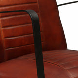 NNEVL Lounge Chair Brown Genuine Leather