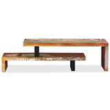 NNEVL TV Stand Solid Reclaimed Wood