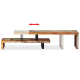 NNEVL TV Stand Solid Reclaimed Wood