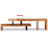 NNEVL TV Stand Solid Acacia Wood