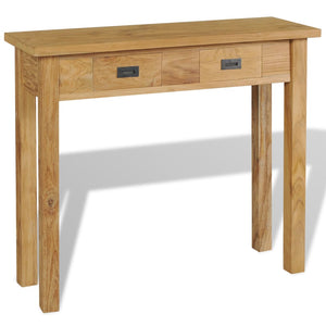 NNEVL Console Table Solid Teak 90x30x80 cm