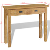 NNEVL Console Table Solid Teak 90x30x80 cm