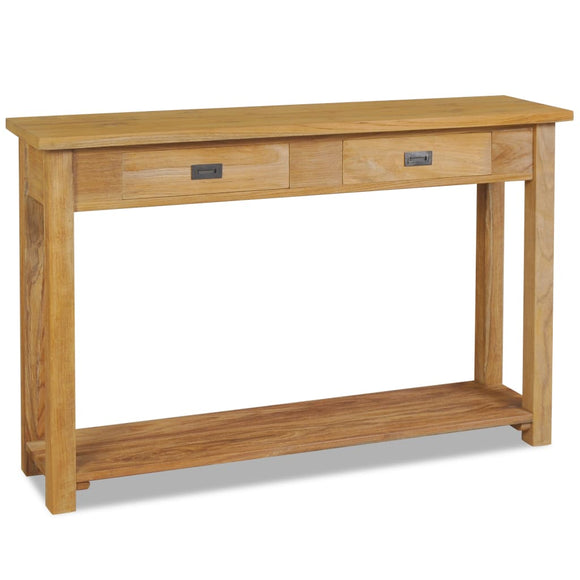 NNEVL Console Table Solid Teak 120x30x80 cm