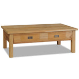 NNEVL Coffee Table Solid Teak 100x60x35 cm