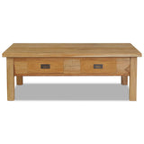NNEVL Coffee Table Solid Teak 100x60x35 cm